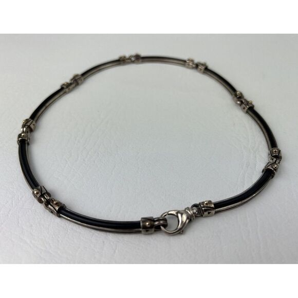 Vintage John Atencio Sterling Silver 18k JA SS Necklace - Picture 10 of 16